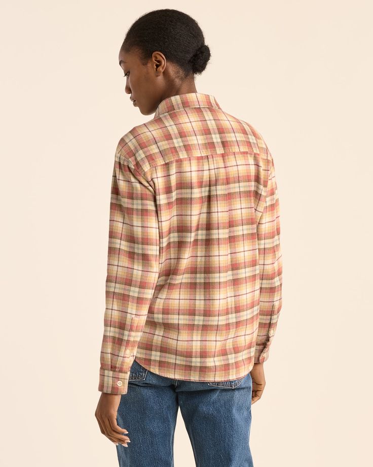 Pendleton Boyfriend Flannel Shirt - Gold/Brick Multi Plaid Comfortably oversized shirt woven from pure cotton flannel that's brushed on both sides for ultimate softness. One matched chest pocket, curved hem. Material: 100% cotton Relaxed Fit Flannel Shirt For Everyday, Relaxed Fit Flannel Shirt For Casual Gatherings, Everyday Relaxed Fit Flannel Shirt, Flannel Shirt With Pockets For Everyday, Casual Flannel Shacket With Relaxed Fit, Pendleton Shirts, Toddler Boots, Long Sleeve Kids, Boys Bottoms