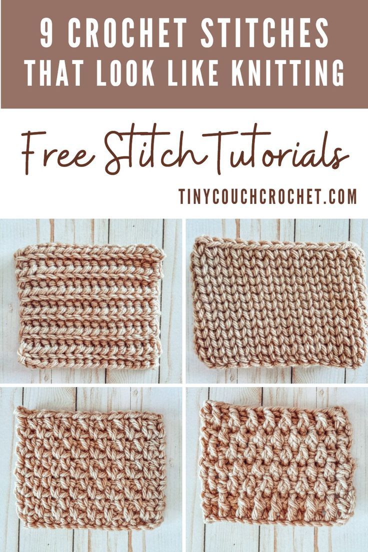 crochet stitches that look like knitting