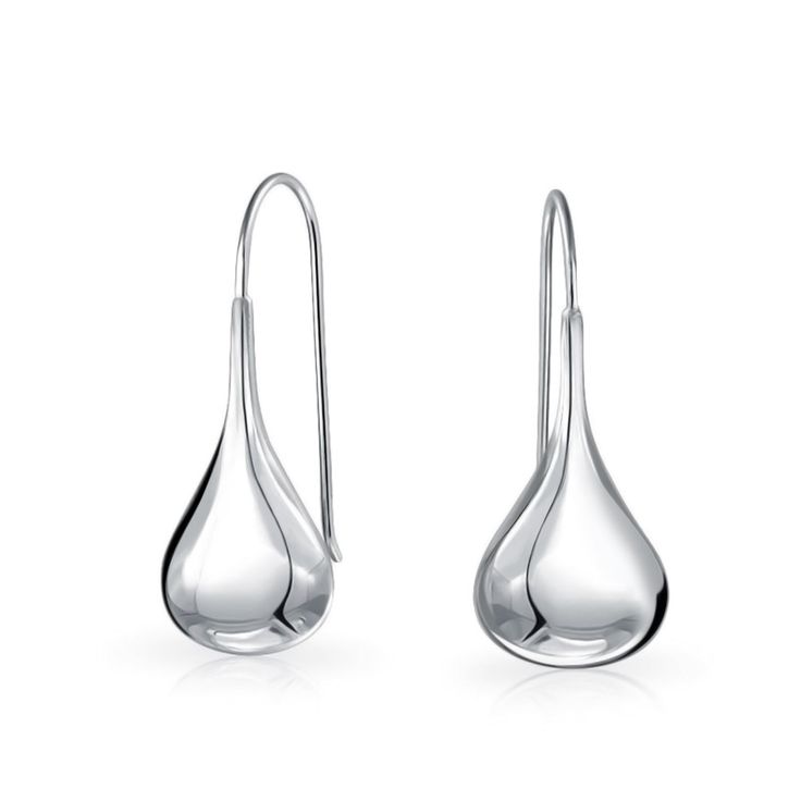 Dress for success our teardrop Hook Earrings will make you look sleek and elegant. These pair of glistening yet inexpensive silver dangle earrings has a puffed teardrop at the end of a long fish hook, all made from high polished .925 sterling silver. These sophisticated and classic yet affordable teardrop earrings is sure to make others stop and stare at your chic and modern beauty. These remarkable pair of silver hook earrings is fabulous and stylish for any occasion, and makes the perfect pres Teardrop Dangle Earrings, French Wire, Silver Drop Earrings, Simple Jewelry, Silver Earrings Dangle, Bling Jewelry, Hook Earrings, Teardrop Earrings, Sterling Earrings