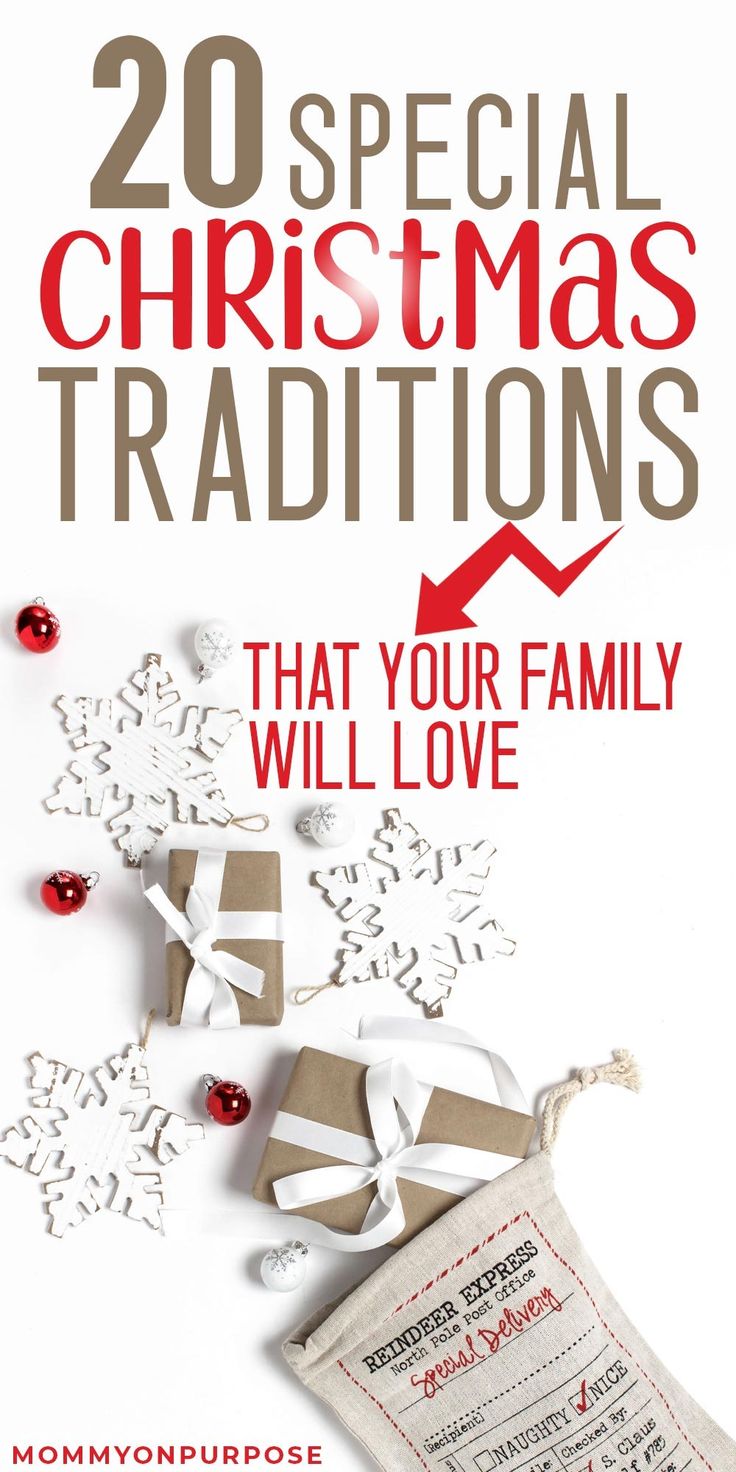 the cover of 20 special christmas traditionss that your family will love