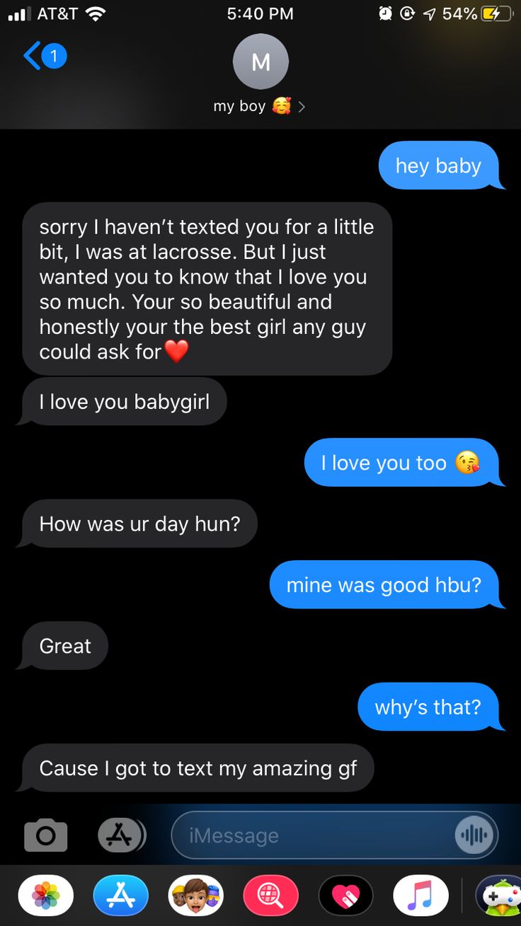 two texts that are being shared to each other