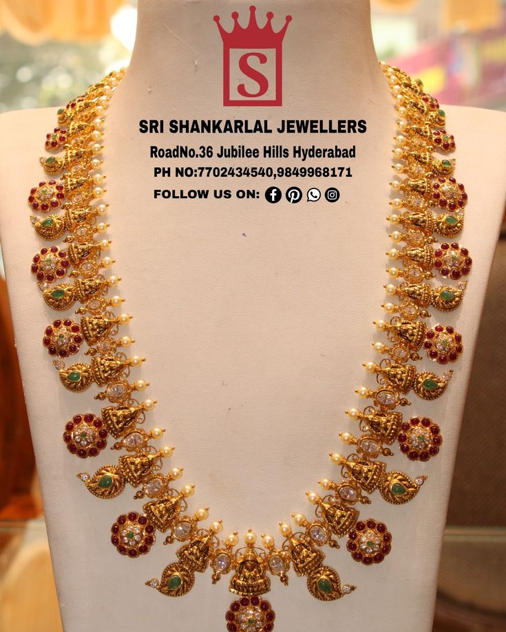 Latest nakshi bottu mala haram in light weight heavy looking and vast collection Please visit us on video 📞 7702434540,9849968171 to see more collections #22ktgoldjewellery #22karat #southindianweddings #southindianjewellery #bridaljewellery #haram #srishankarlaljewellers Bottu Mala Jewellery Designs Gold, Nakshi Bottu Mala Designs, Mango Bottu Mala, Latest Long Haram Gold Jewellery Designs Antique, Light Weight Nakshi Haram, Latest Mango Haram Designs, Light Weight Mango Haram Designs, Bottu Haram Latest Designs, Latest Nakshi Haram Designs