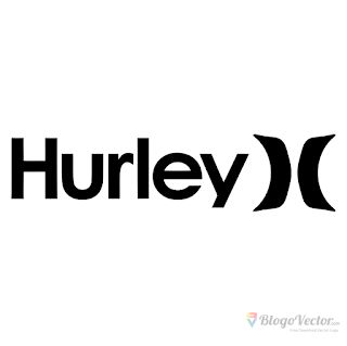 the logo for huley's is shown in black and white, with an arrow pointing