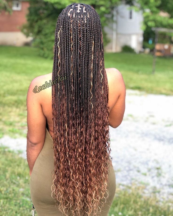 LeshiaTai on Instagram: “Knotless braids on my new boo @_iamdominiquejolie 😍💁🏽‍♀️ I am so in love with the outcome ♥️🙌🏽 #knotlessbraids #knotlessboxbraids #knotless…” Long Box Braids, Box Braid, Box Braids Styling, Girls Hairstyles Braids, Beautiful Braids, African Braids Hairstyles, Braid Hairstyles, Long Braids, Goddess Braids