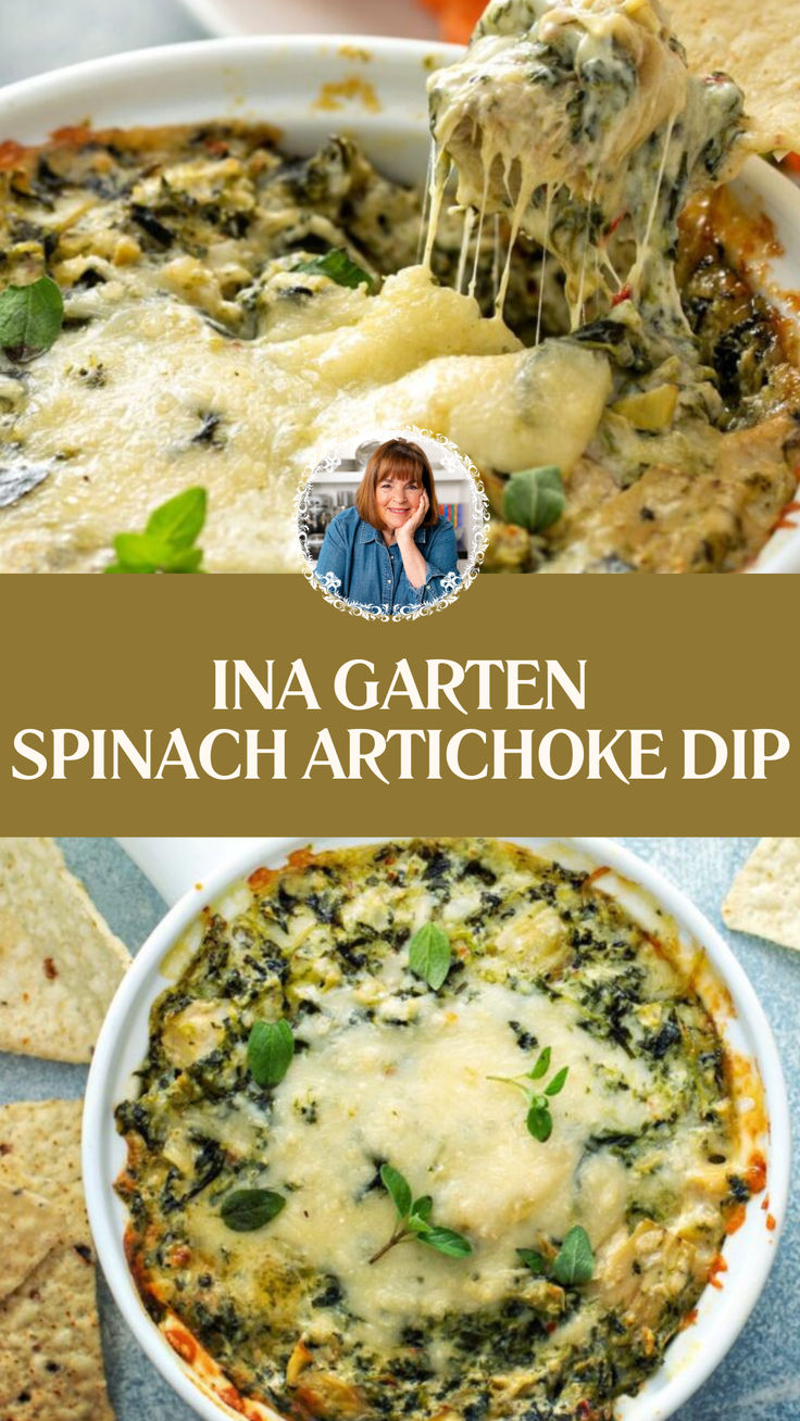 Ina Garten Spinach Artichoke Dip Ina Garten Dip Recipes, Hot Spinach Artichoke Dip Recipe, Spinach’s Artichoke Dip, Spinach Artichoke Dip With Mayo, Spinach Artichoke Recipes Dinners, Spinach Artichoke Dip In Crockpot, Cpk Spinach Artichoke Dip, Artichoke And Spinach Dip Recipe, Stovetop Spinach Artichoke Dip