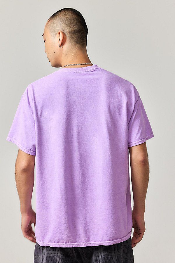 Ribbon-topped graphic tee with a kitsch print on the front. Soft jersey tee with a crew neck, drop shoulders and short sleeves. Content + Care 100% Cotton Machine wash Imported Size + Fit Model is 185cm/6'1" and wearing size Medium Use our size guide to check how this product fits | Urban Outfitters UO Lilac IDGAS Tee in Pink, Men's at Urban Outfitters Urban Outfitters Screen Print T-shirt For Streetwear, Urban Outfitters Relaxed Fit T-shirt For Streetwear, Urban Purple Cotton T-shirt, Urban Purple Short Sleeve T-shirt, Urban Style Purple Cotton T-shirt, Casual Purple T-shirt For Streetwear, Purple Relaxed Fit T-shirt For Streetwear, Urban Outfitters Crew Neck T-shirt For Summer, Relaxed Fit Graphic T-shirt From Urban Outfitters