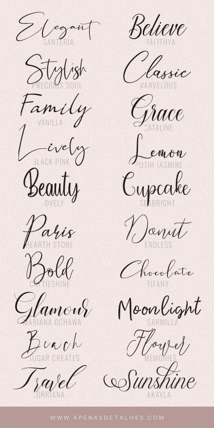 Fontes cursivas com download grátis Dainty Cursive Tattoo Font, Types Of Writing Styles Fonts, Pretty Fonts Alphabet, Writing Styles Fonts, Fancy Fonts Alphabet, Tattoo Word Fonts, Calligraphy Tattoo Fonts, Tattoo Font Styles, Tattoo Name Fonts