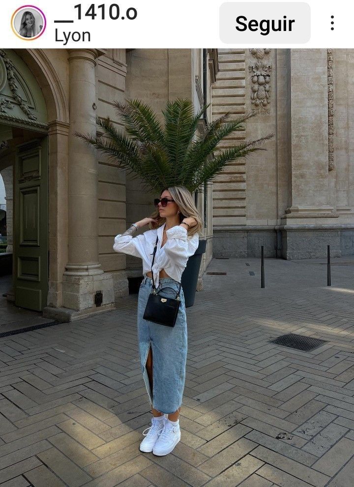 Long Denim Skirt And Sneakers Outfit, Long Jean Skirt With Sneakers, Jean Skirt Sneakers Outfit, Long Denim Skirt With Sneakers, Long Jeans Skirt Outfit Summer, Jean Skirt And Sneakers Outfit, Jean Skirt With Sneakers, Long Denim Skirt Outfit Summer Casual, Jean Long Skirt Outfits