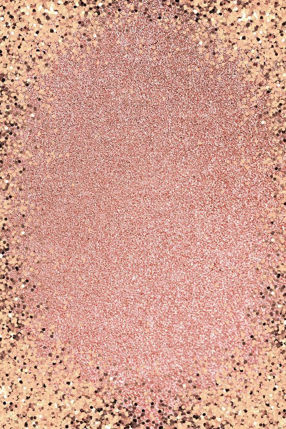 a pink and gold glitter background with lots of small black dots on the bottom right corner