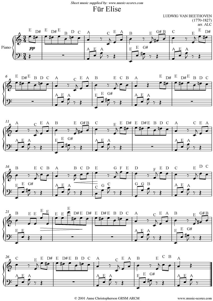 sheet music for the piano with notes and chords