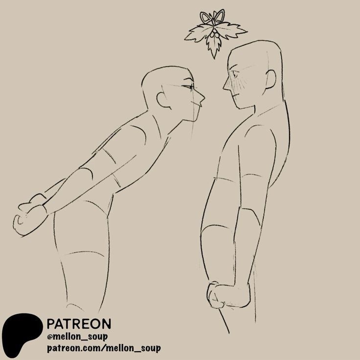 an image of two people facing each other with the words patreon on them