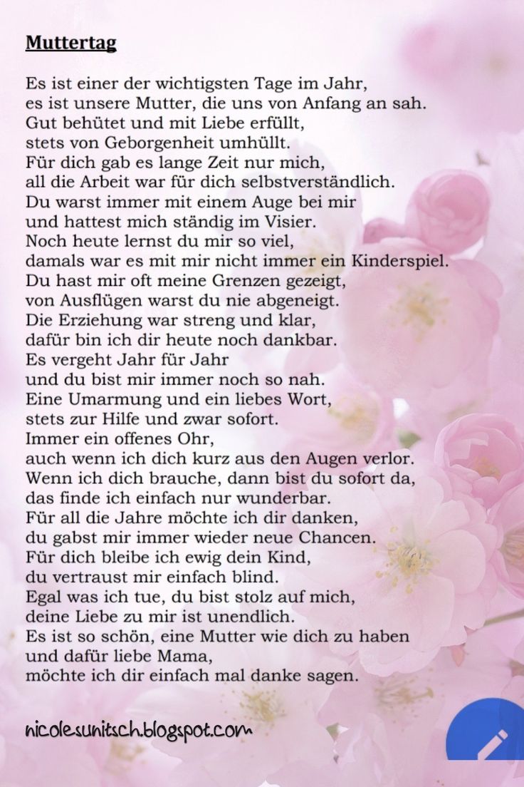 a pink flowered background with the words in german