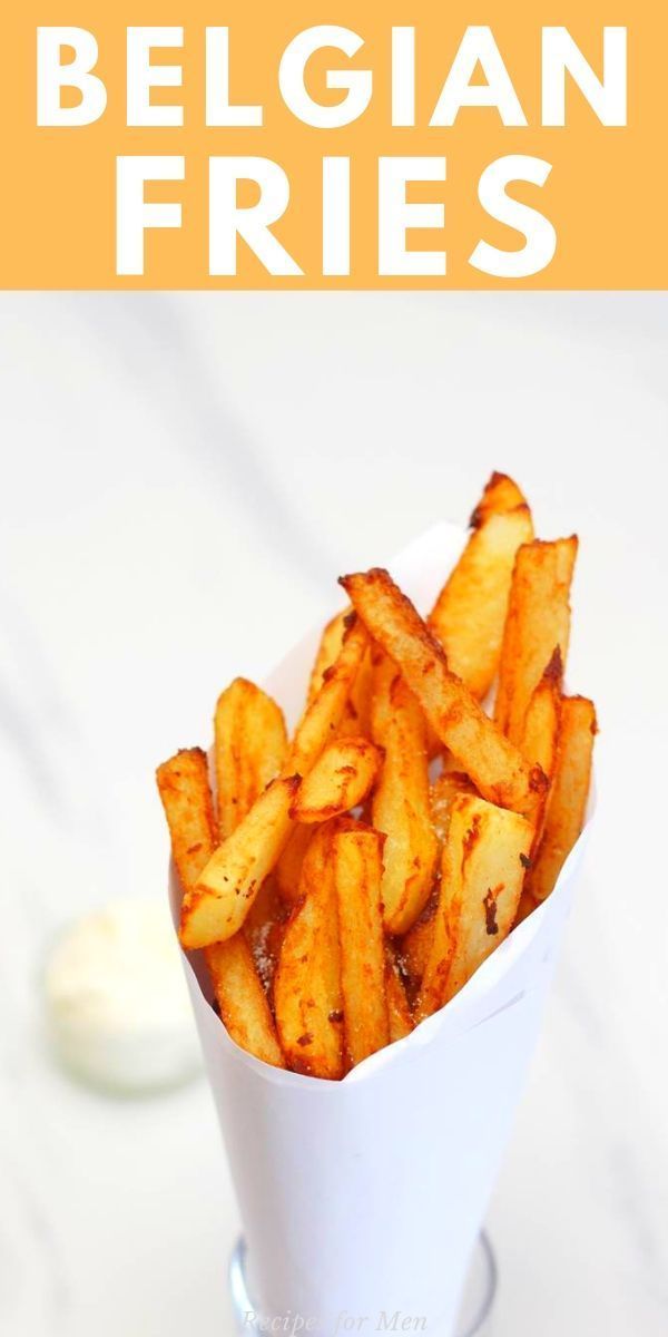 the best way to make belgan fries is with this recipe and it's so good