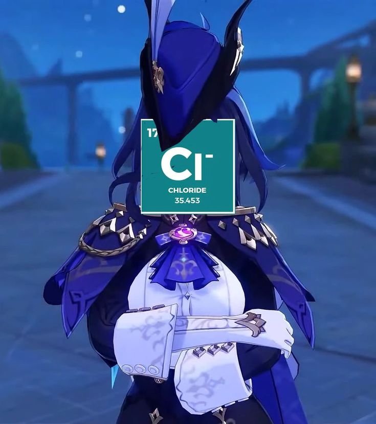 an animated character holding a green sign with the name ciarchine on it's chest