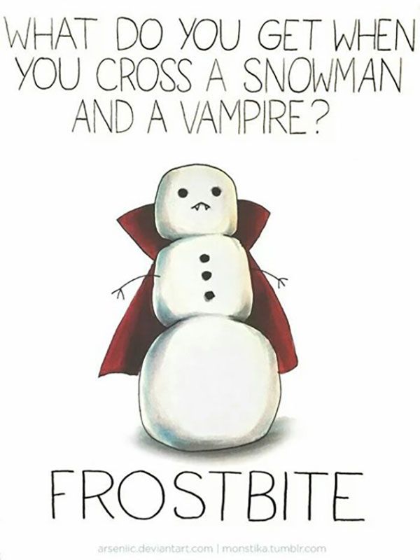 a snowman with a red cape on it's head and the words frostbite