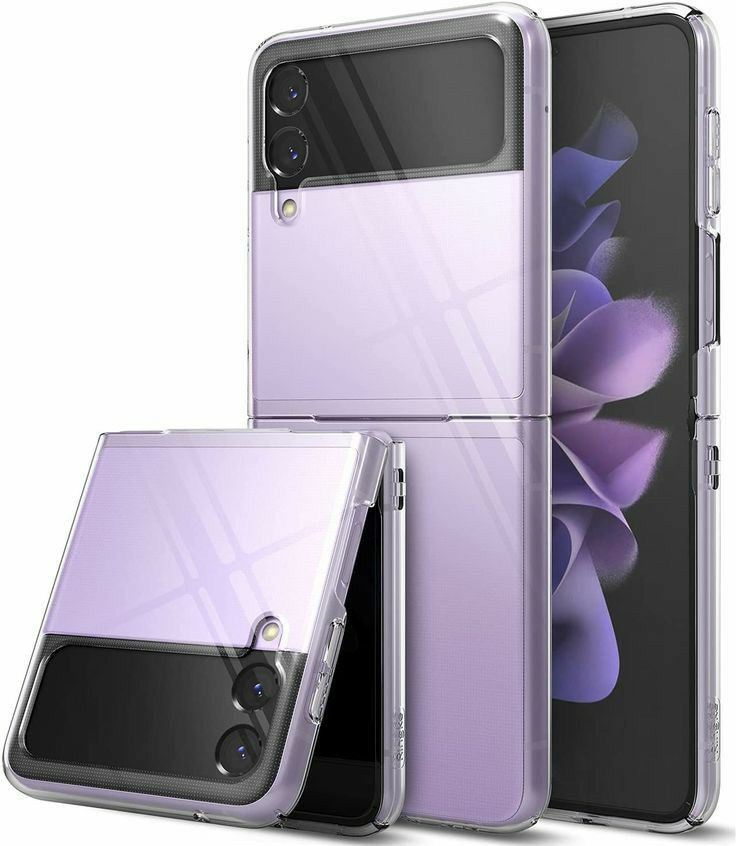 the back and side view of an iphone 11 pro with its protective case in purple