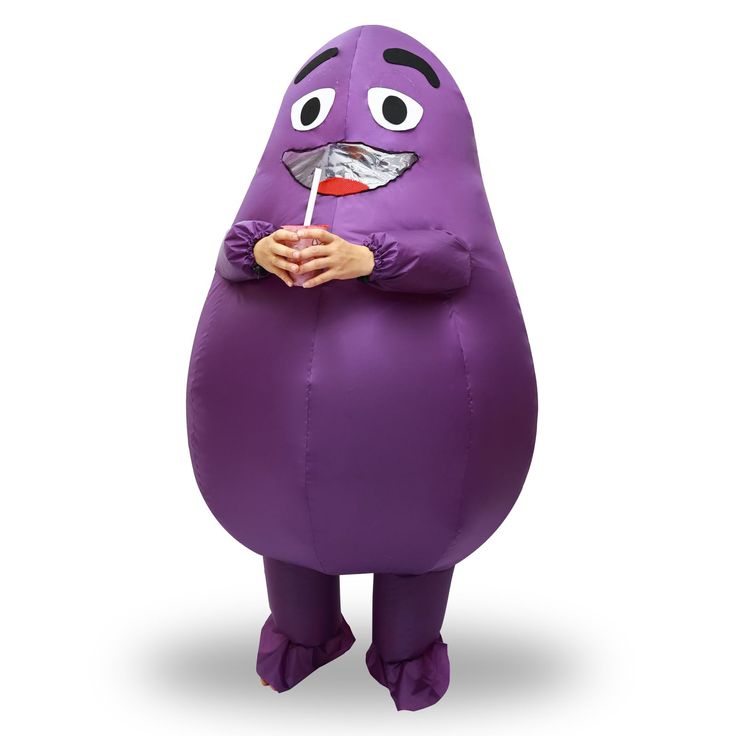 PRICES MAY VARY. Material : Our purple grimace Inflatable costume is use polyester material , Waterproof, dustproof, soft and breathable . ,Easy to wear and off . Easy to move about. Easy to walk, jump, sit, run. You can free to go trick or treat. Open : Zipper closure . It is a funny grimace costume, stand out in the crowd . And Inflatable design to make this grimace mascot costume cool and breathable, suit for summer and winter. Power : Batteries or usb Inflatable . 4 x AA batteries (not inclu Grimace Costume, Fan, Halloween, Purple