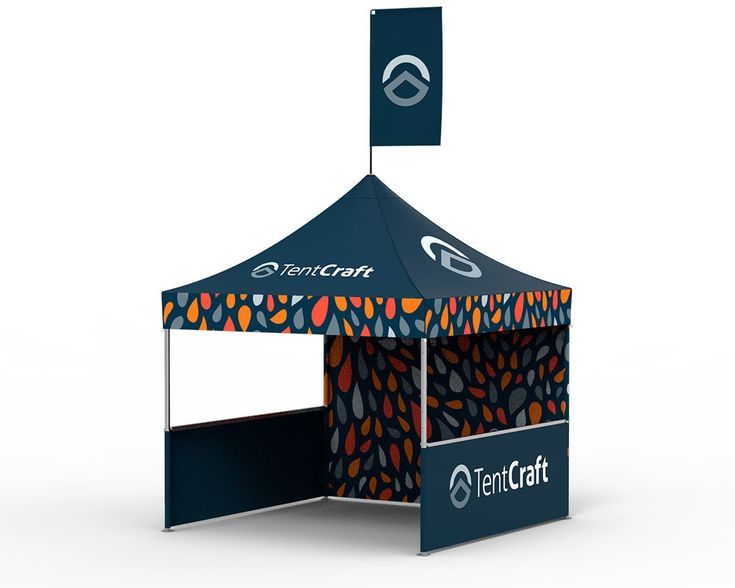 a tent with the tentcraft logo on it