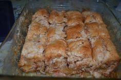 a casserole dish filled with food sitting on top of a table