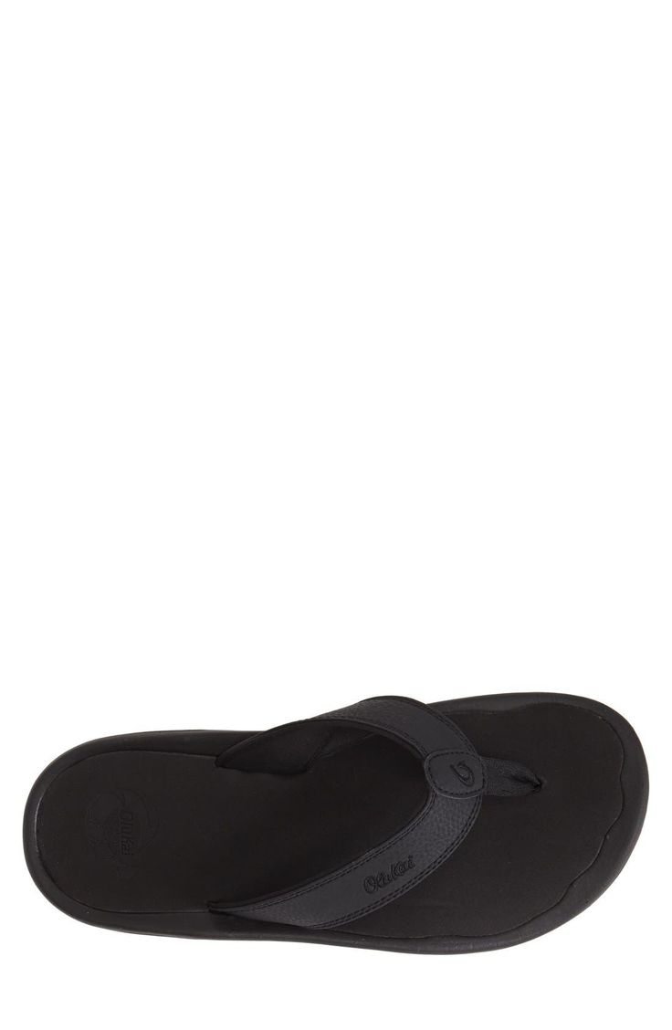 This classic beach-ready flip-flop features a cushioned anatomic footbed and can be machine washed for easy care. Synthetic upper/textile lining/rubber sole Imported Comfortable Flip Flops With Arch Support For Beach, Comfortable Flip Flops With Textured Footbed For Surfing, Comfortable Surfing Flip Flops With Textured Footbed, Comfortable Flip Flops With Arch Support For Swimming, Comfortable Flip Flops With Arch Support For Casual Use, Synthetic Slides With Cushioned Footbed And Toe Post, Outdoor Synthetic Slippers With Arch Support, Beach Slippers With Ortholite Insole, Leather Beach Sandals With Gel Cushioning