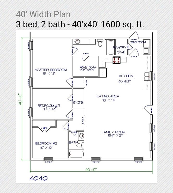 the floor plan for a 3 bedroom, 2 bath apartment with an attached bathroom and living room