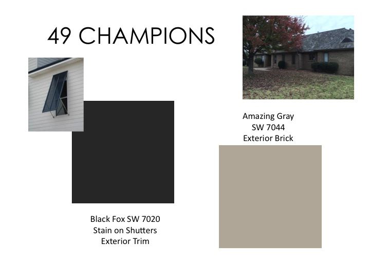 the color scheme for this house is gray and black