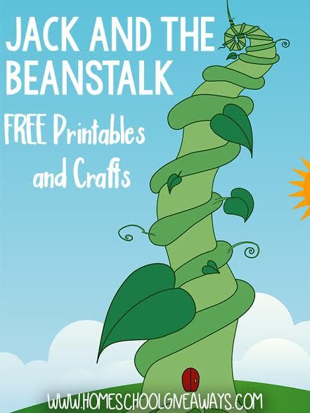 jack and the beanstak free printables and crafts from homeschoolgeways com