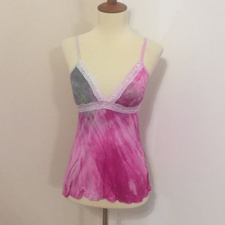 This Is A Brand New Love Tanjane Sleep Top. Straps Are Adjustable. Soft And Stretchy Material. Lace Trim. Measures 14 Inches Across The Bust And Is About 22.5 Inches In Length. Made In Southern California And Hand Dyed. Price Is Firm. Thanks For Looking. Pink Stretch V-neck Camisole, Pink Lace Trim Tank Top With Spaghetti Straps, Pink Lace Trim Spaghetti Strap Tank Top, Pink Stretch Camisole For Loungewear, Pink Tops With Built-in Bra For Loungewear, Pink Camisole With Spaghetti Straps, Pink Spaghetti Strap Camisole Bra Friendly, Pink Cami Sleepwear With Built-in Bra, Pink Stretch Sleepwear For Summer