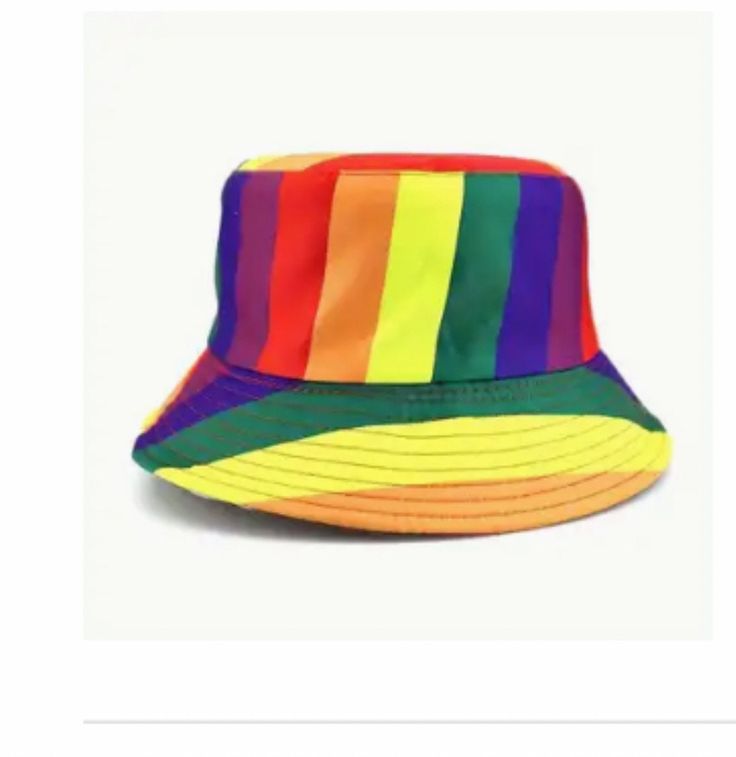 Pride hat Cheap Retro Multicolor Hats, Cheap Fun Flat Brim Hat, Cheap Adjustable Multicolor Hats, Fun Affordable Multicolor Hat, Cheap Multicolor Retro Hats, Cheap Multicolor Women's Hats, Cheap Fun Hats With Flat Brim, Cheap Multicolor Summer Hats, Cheap Fun Hat With Flat Brim