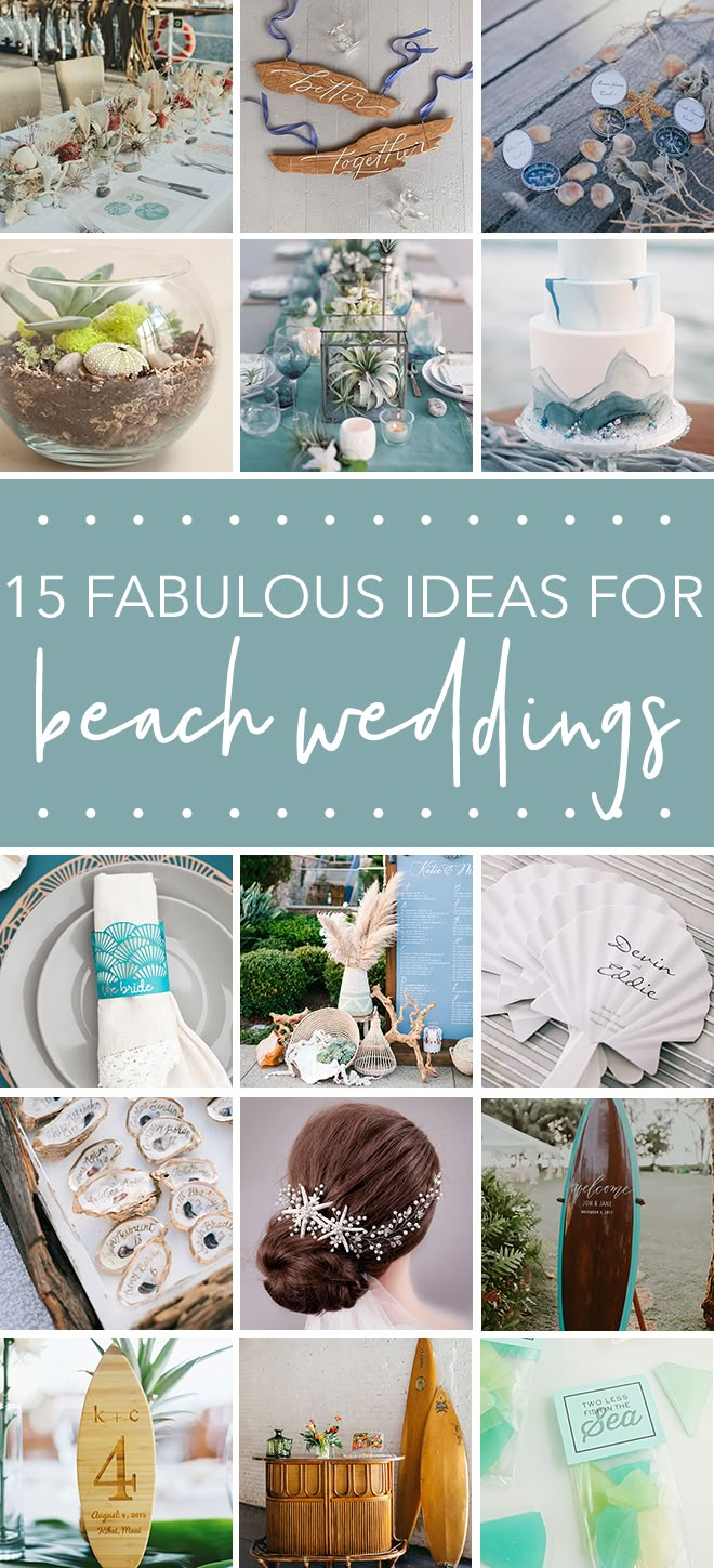 the top ten fabulous ideas for beach wedding decorations and crafts that are easy to make