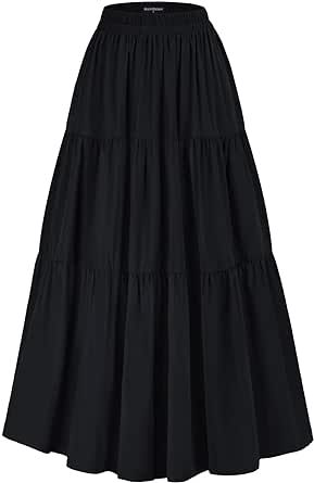 Scarlet Darkness Maxi Long Skirts for Women Summer Flowy Renaissance Skirt with Pockets Long Skirt With Pockets, Black Flowy Skirt, Victorian Skirt, Long Flowy Skirt, Flowy Maxi Skirts, Black Maxi Skirt, Long Skirts For Women, 자수 디자인, Long Maxi Skirts