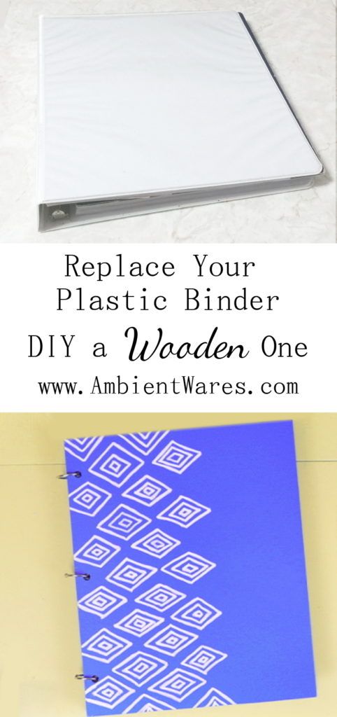 a binder with the words replace your plastic binder diy a wrapper one