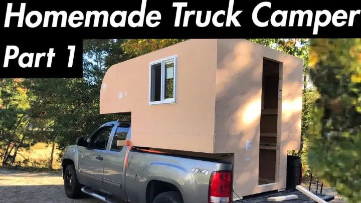 a truck with a camper attached to the back