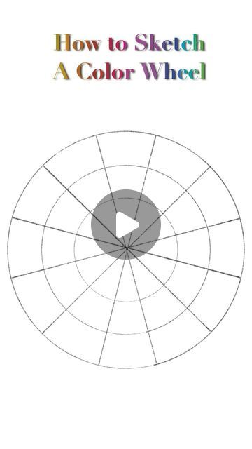 the color wheel for how to sketch a circle