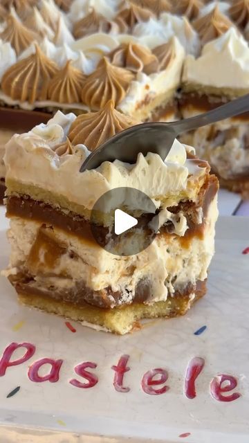 a piece of cake sitting on top of a plate next to a knife and fork