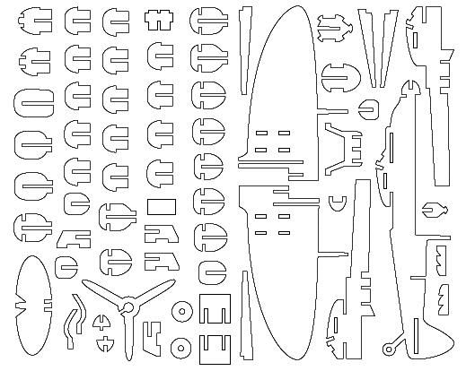 the parts for a surfboard are shown in black and white, as well as an outline