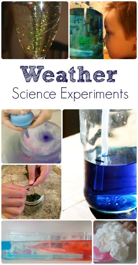 a book cover with pictures of different things in it and the words weather science experiments