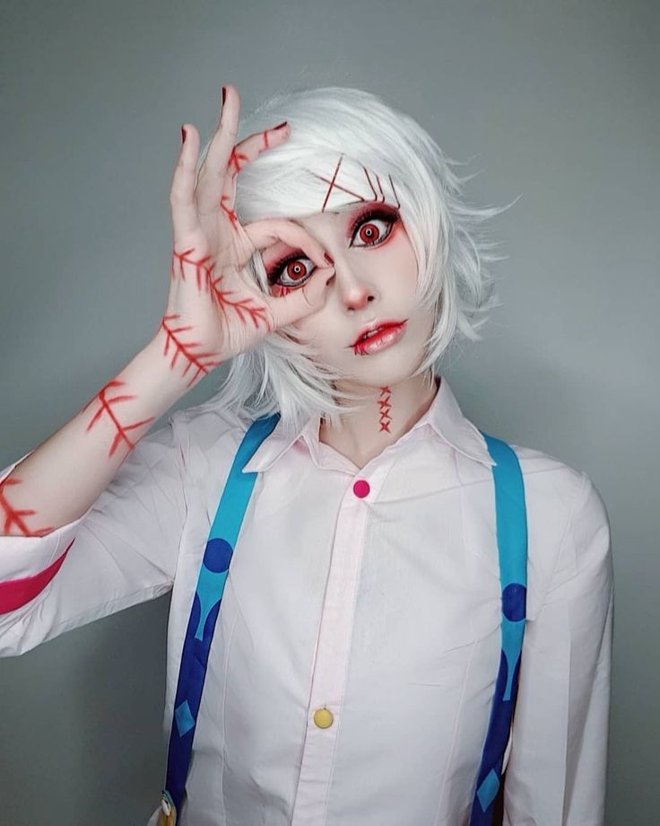 Tokyo Ghoul Cosplay Female, Suzuya Juuzou Cosplay, Juuzou Suzuya Cosplay, Army Halloween, Closet Cosplay, Tokyo Ghoul Cosplay, Cosplay Inspo, Juuzou Suzuya, Cosplay Characters