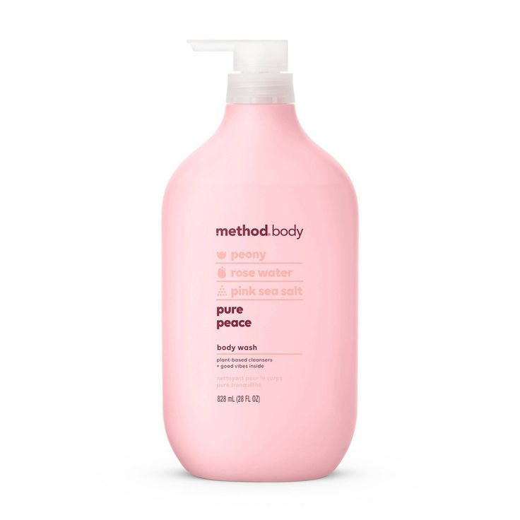 Turn your shower into the kind of escape you need right now. Infused with peony, rose water + pink sea salt, this purifying body wash leaves your skin feeling soft, moisturized + smelling like a no-stress zone. Plus, with a cruelty-free, biodegradable formula, plant-based cleansers + a bottle (minus pump) made with 80% recycled plastic (PCR), the good vibes just keep going. Peace out. Find the fragrance of sweet serenity with just a whiff and without all that strenuous self-reflection. The soft Method Body Wash, Best Body Wash, Pink Sea Salt, Pink Sea, Peony Rose, Body Soap, Rose Water, Hydrate Skin, Skin Type