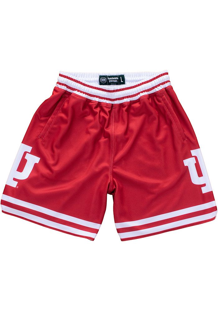 Hit the gym in these Indiana Hoosiers Red Game Shorts! These Indiana Shorts are the perfect way for any Hoosiers fan to show their pride at the gym or while playing sports with their friends. These Indiana Hoosiers Shorts feature a sublimated team logo on both legs. Casual Athletic Shorts With Team Logo For Sports Events, Casual Shorts With Team Logo, Sporty Short Bottoms With Team Logo, Collegiate Athletic Shorts For Sports Events With Team Name, Team-colored Casual Bottoms For Sports Events, Casual Team-colored Bottoms For Sports Events, Team Spirit Cotton Bottoms For Sports Events, Short Sports Bottoms With Team Logo, Collegiate Shorts For Sports Events