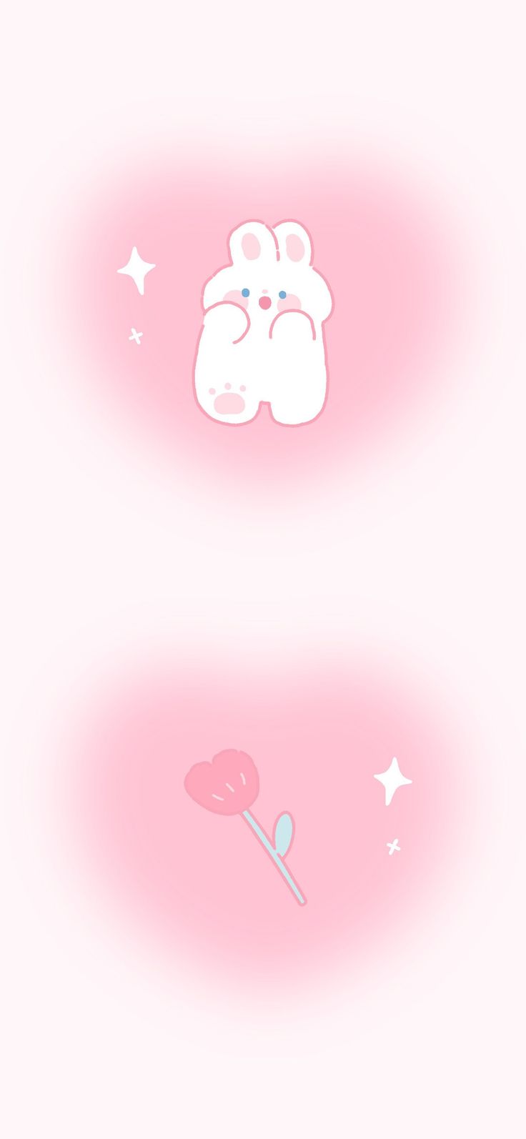 two pink wallpapers with the same design on them, one has an animal face and