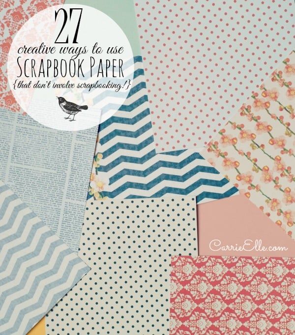 several different types of scrap paper with the words creative ways to use scrapbook paper