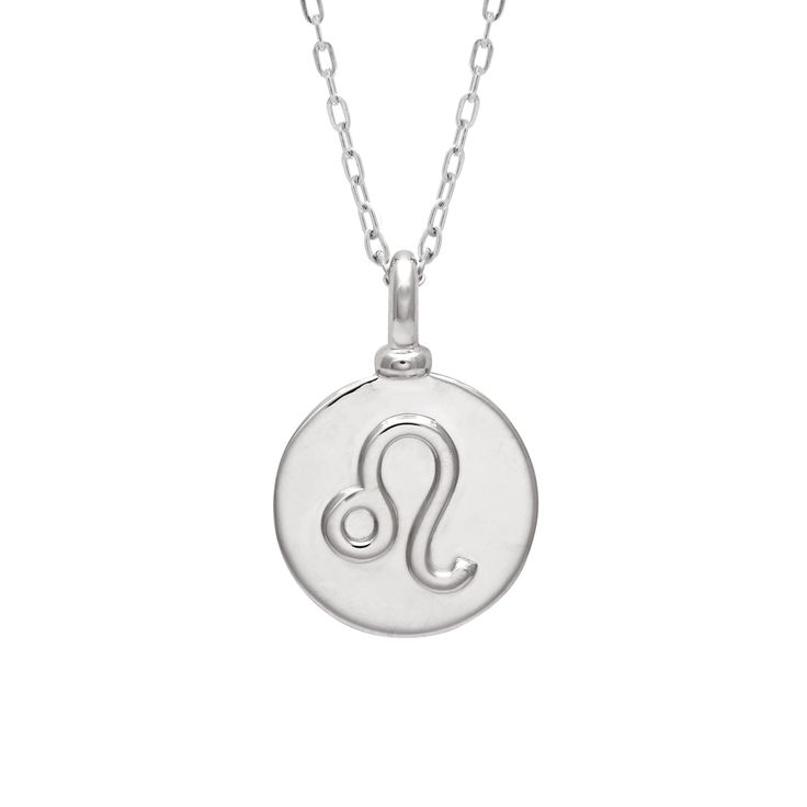 Details 14mm, sterling silver pendant with a zodiac sign. The back of the pendant holds the zodiac element sign. Includes a 16-18" adjustable sterling silver chain. Description Symbols of sun, moon and other planetary alliances assigned at birth, these dreamy, astrological amulets have the weight of ancient coins. Each is cast in sterling silver and hand-polished, and shows a zodiac sign. Zodiac Sign Sterling Silver Pendant, Sterling Silver Zodiac Sign Charm Pendant Necklace, Sterling Silver Zodiac Sign Pendant Charm Necklaces, Sterling Silver Zodiac Sign Pendant, Silver Sterling Zodiac Sign Charm Necklace, Sterling Silver Zodiac Sign Pendant Necklace, Silver Zodiac Charm Necklaces, Sterling Silver Zodiac Pendant Jewelry, Sterling Silver Zodiac Sign Charm Necklace For Gift