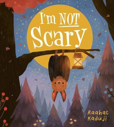 i'm not scary book cover with an owl hanging from a tree