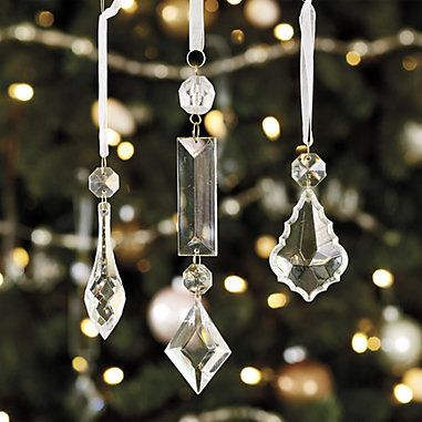 an ornament hanging from a christmas tree