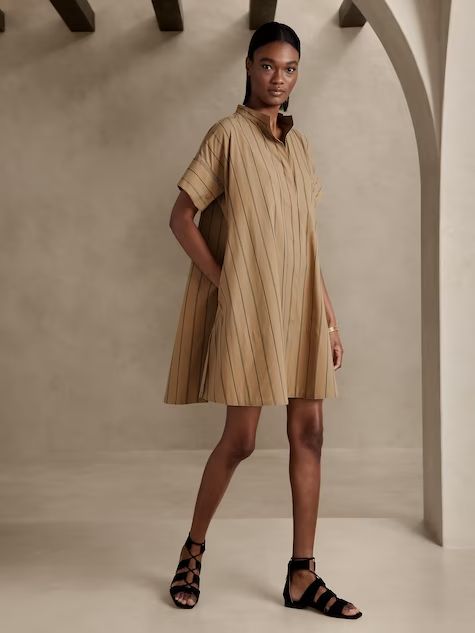 Poplin Shirt Dress, Target Dresses, Mini Dresses Online, Oversized Dress, Poplin Dress, Khaki Dress, Oversized Style, Banana Republic Dress, Dress With Pockets