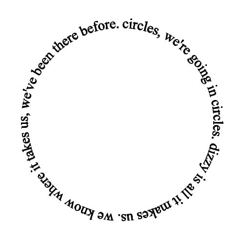 a circle with words written in it