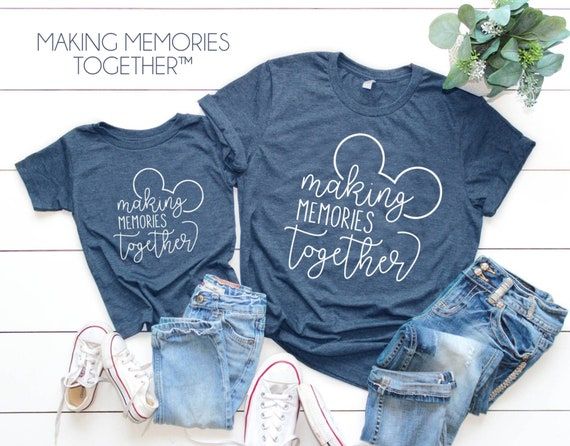 Making Memories Together™ With Ears Mommy and Me Shirt | Etsy Disney Family Vacation Shirts, Family Disney Trip, Matching Disney Shirts, Disney Trip Shirts, Disney Family Vacation, Disneyland Shirts, Disney World Shirts, Mommy And Me Shirt, Family Vacation Shirts