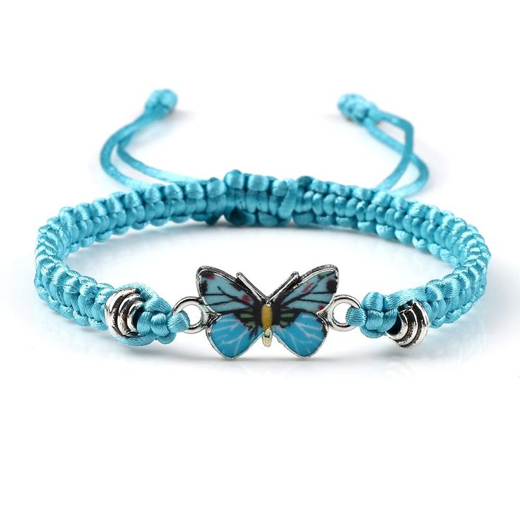 PRICES MAY VARY. Always Believe In Yourself Butterflies are beautiful creatures that represent hope, transformation, and rebirth.They remind us that no matter what happens in life, there is always time to start again.Give butterfly bracelet to her and watch her heart melt! The handmade bracelet is woven from high-quality colored threads, soft and comfortable, bright colors will not fade after long-term use; length:17-30cm 6. 69-11. 81in. Easy to wear, the length can be adjusted according to your Butterfly Charm Bracelet, Bohemian Braids, Family Jewellery, Butterfly Bracelet, Braided Rope, Cute Butterfly, Girl Jewelry, Couple Bracelets, Woven Bracelets