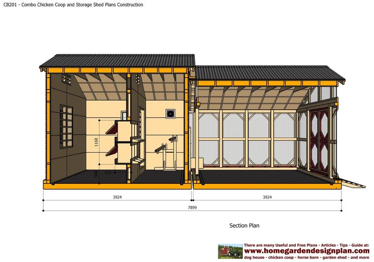 an image of a small house that is cut in half to show the size and width